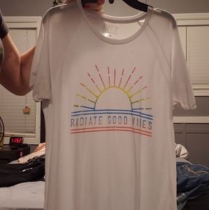 white t shirt with design